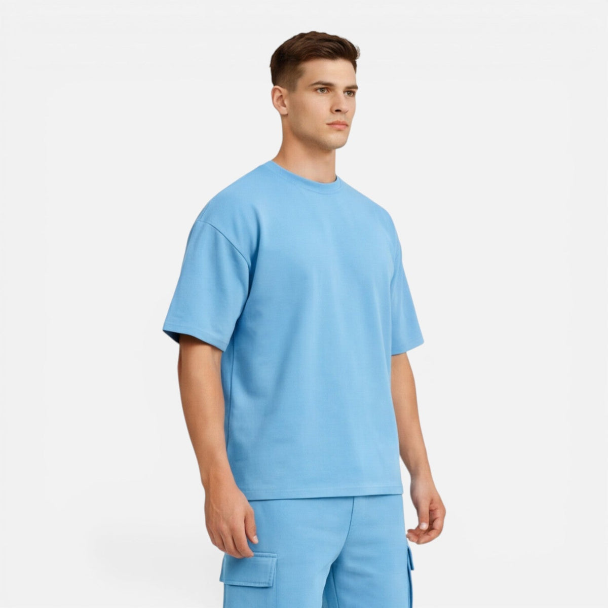 Men's T-Shirt and Cargo Shorts Set Casual Summer Outfit
