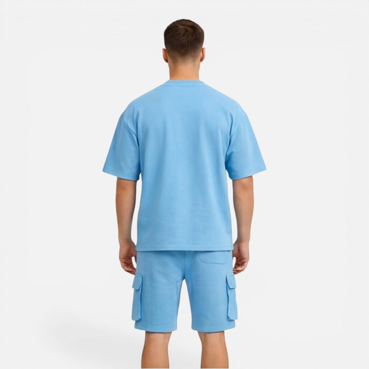 Men's T-Shirt and Cargo Shorts Set Casual Summer Outfit