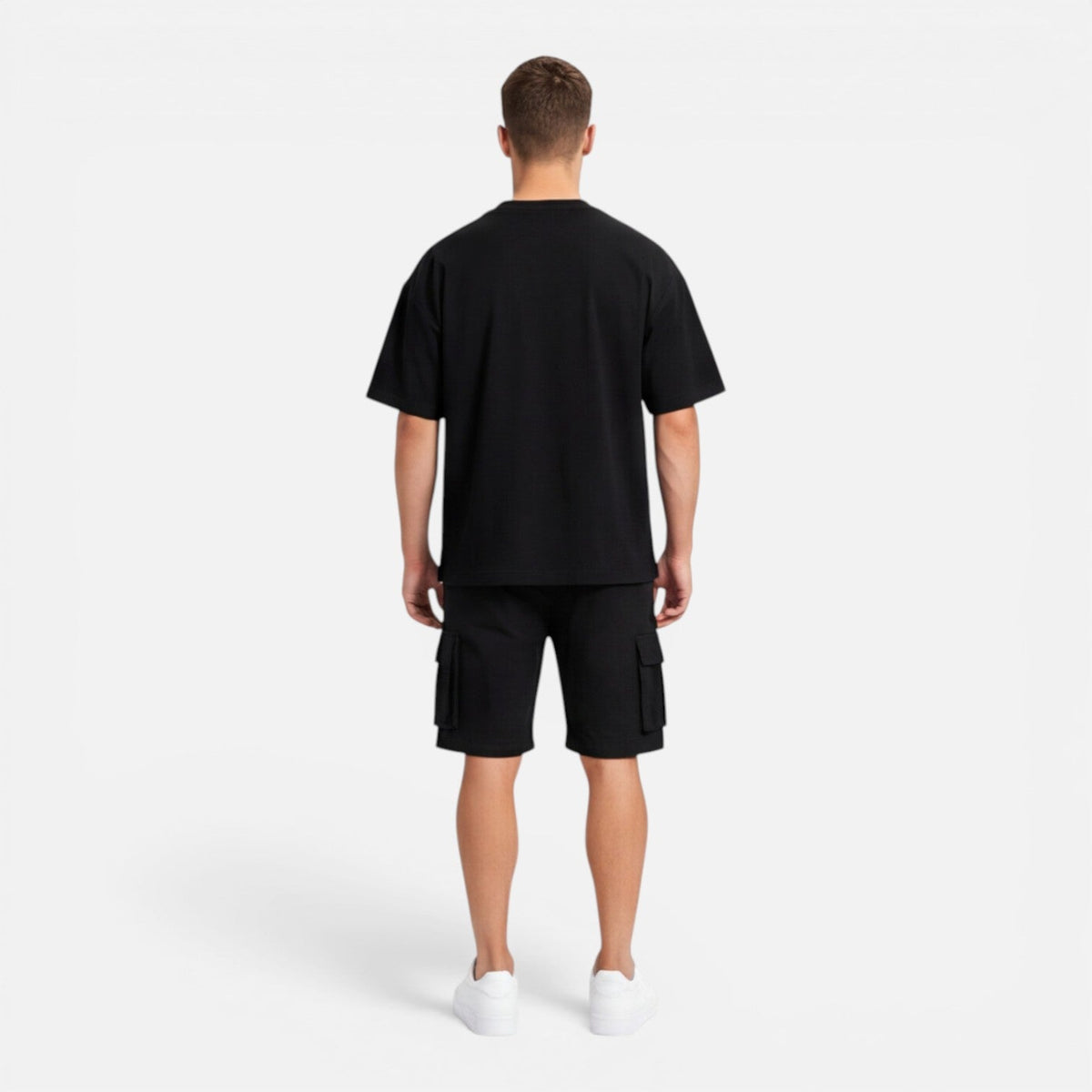 Men's T-Shirt and Cargo Shorts Set Casual Summer Outfit