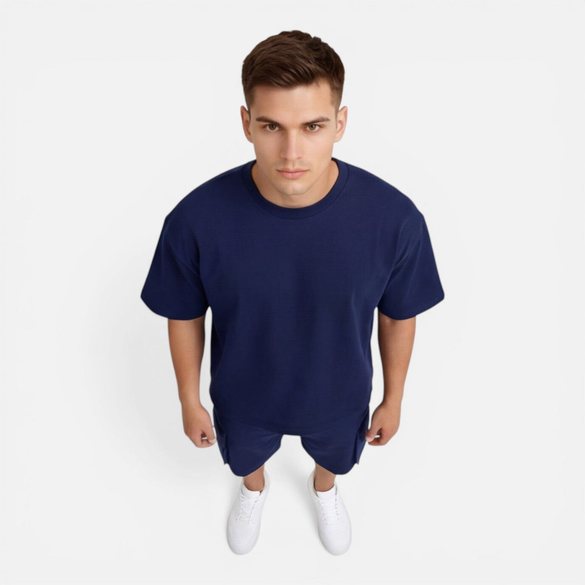 Men's T-Shirt and Cargo Shorts Set Casual Summer Outfit