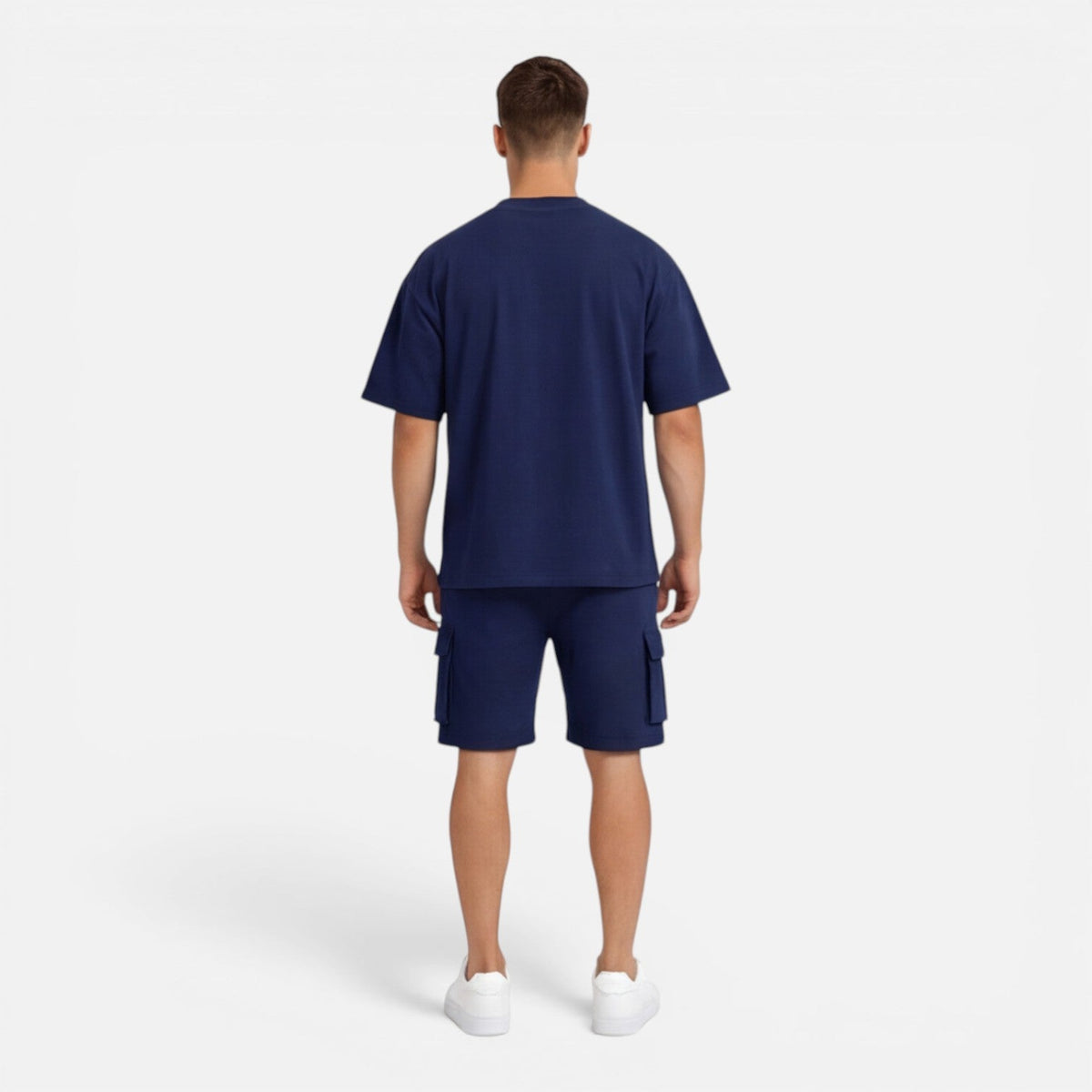 Men's T-Shirt and Cargo Shorts Set Casual Summer Outfit