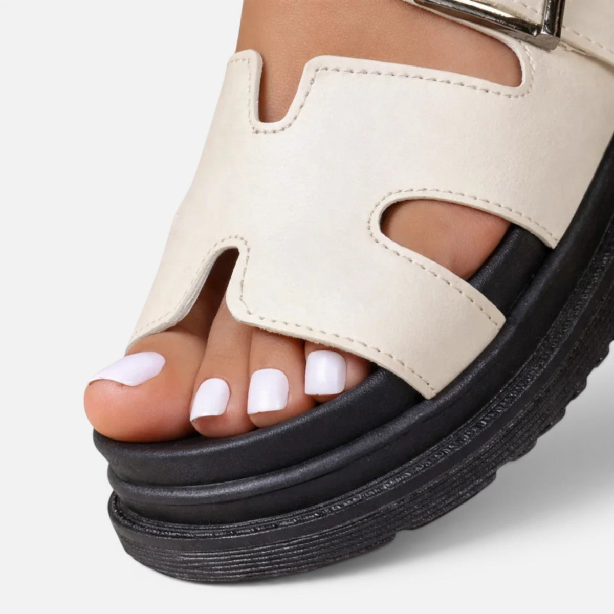 Women's Platform Sandals Adjustable Buckle Comfort Sandals