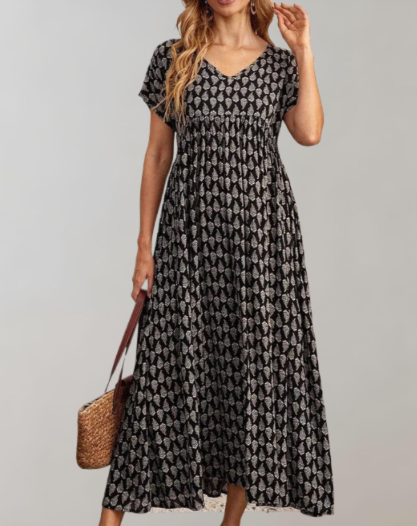 Margarita Statement Long Summer Dress Occasion Edit