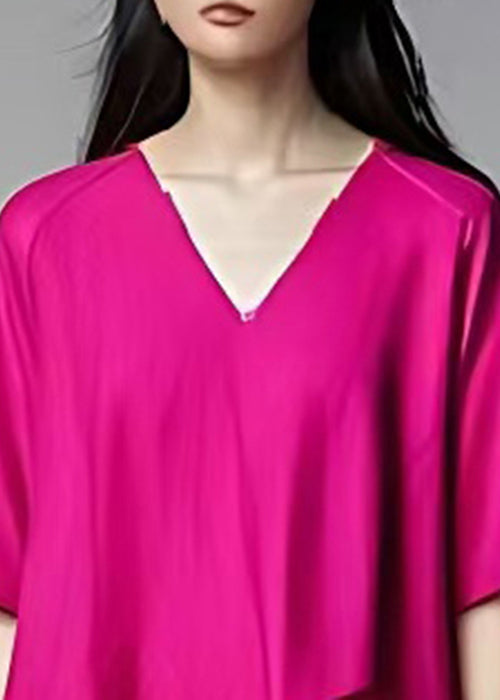 V-Neck Short Sleeve Tiered Tulle Handkerchief Hem Maxi Dress