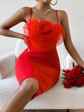 Backless Floral Dress
