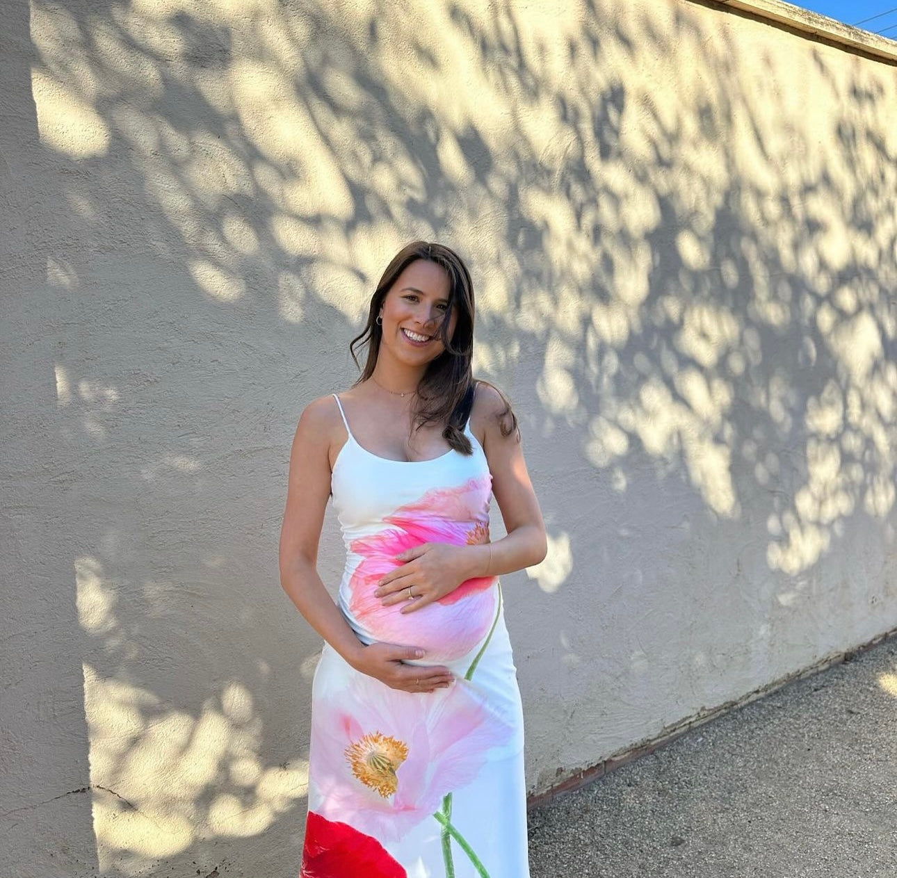 Virginia Chic Floral Spaghetti Strap Maxi Dress Boutique Collection