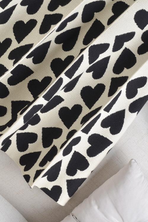 Full Of Love A-Line Knit Midi Skirt