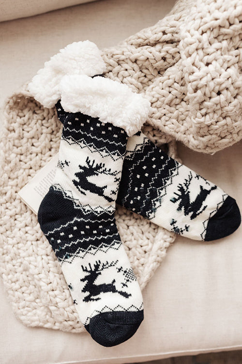 Fuzzy Holiday Socks