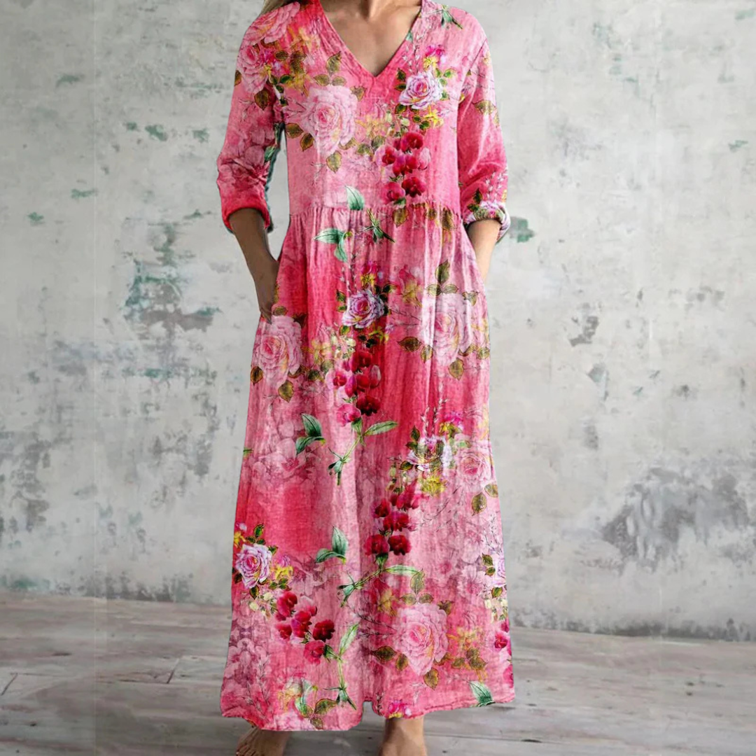 Maria Elegant Floral Womens Dress with Modern Everyday Styling