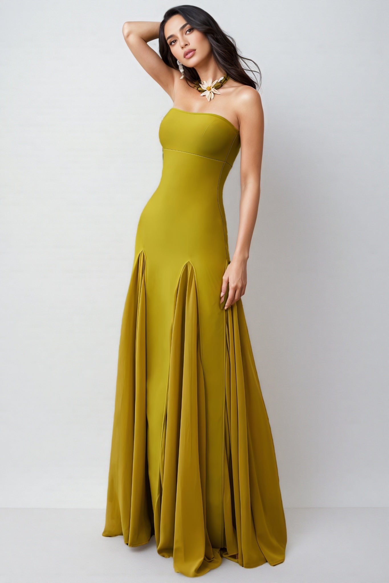 Teresa Strapless Bandage Maxi Dress - View 3