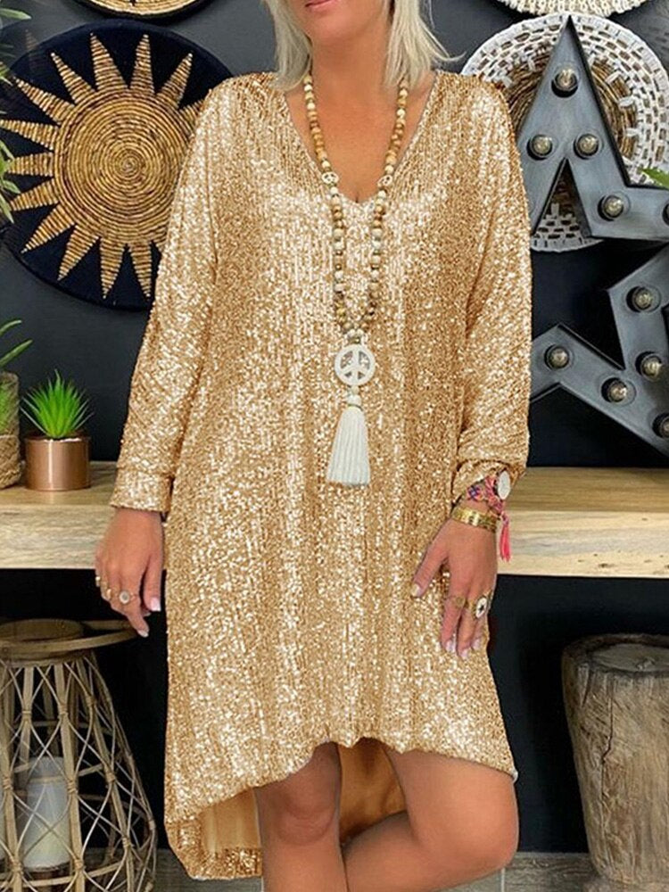 Mercedes Loose Party Dress Elegant Dress with Premium Casual Styling
