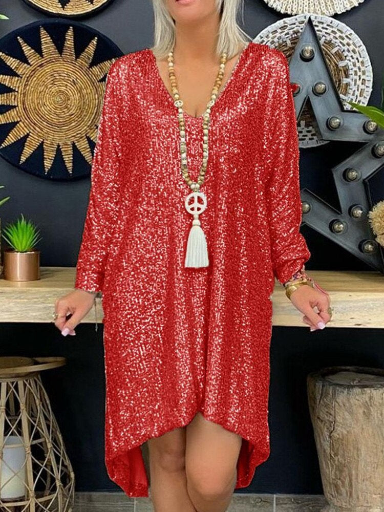 Mercedes Loose Party Dress Elegant Dress with Premium Casual Styling