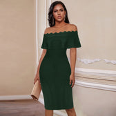 Off-the-Shoulder Bodycon Dress