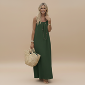Spaghetti Strap Loose Fit Maxi Dress 11