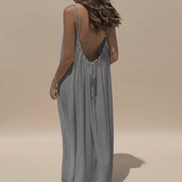 Spaghetti Strap Loose Fit Maxi Dress 5