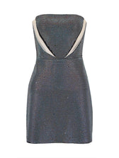 Griselda Strapless Rhinestone Bandage Dress 7