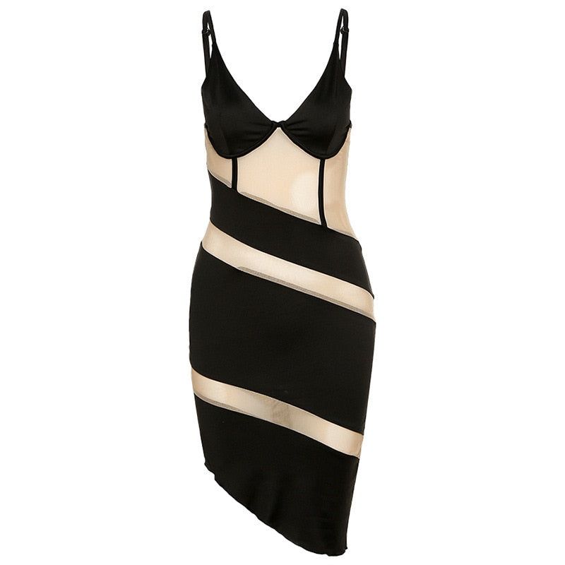 Mermaid Mesh Cut Out Midi Dress 9