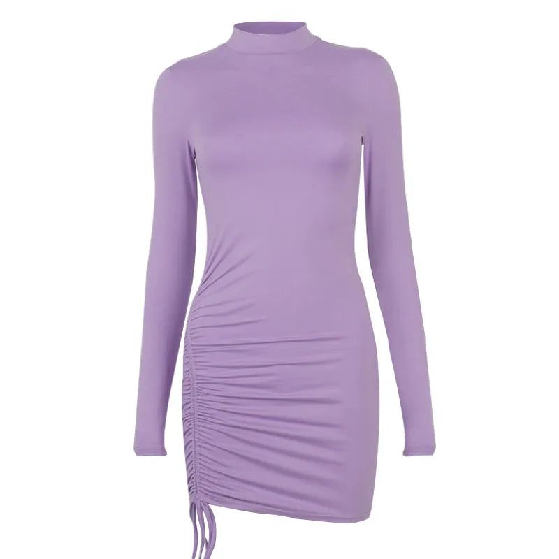 Irmina Aesthetic Turtleneck Dress for Women Statement Occasion Edit