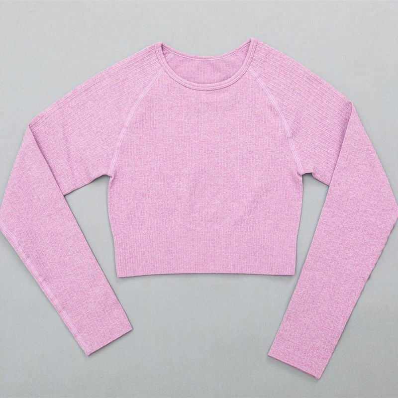 Mojoyce Sport Yoga Leggings Women Seamless Gym Clothing Fitness High Waist Push Up Workout Tights Solid Ribbed Pants