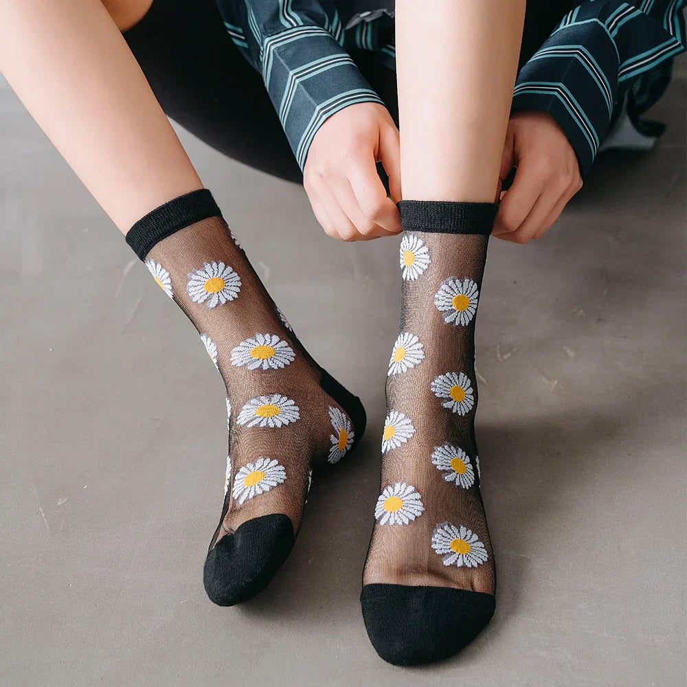 A Bloomy Summer Socks