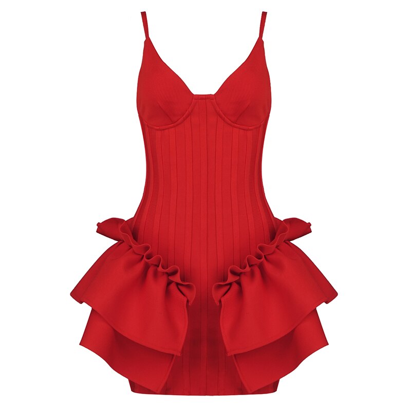 ANTONELLA MINI DRESS Red
