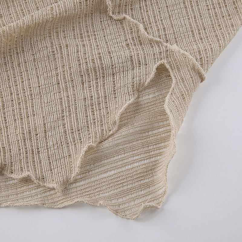 On Vacay One Shoulder Backless Pearl Dress 6
