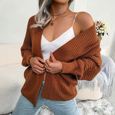Women Autumn Knit Loose Cardigan