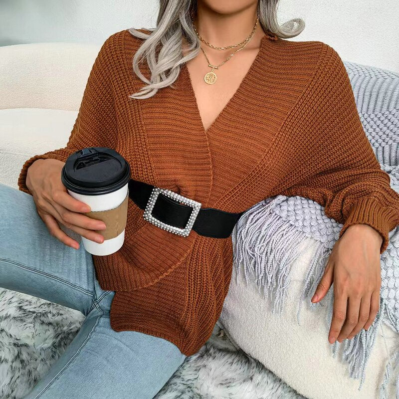 Women Knit Loose Cardigan