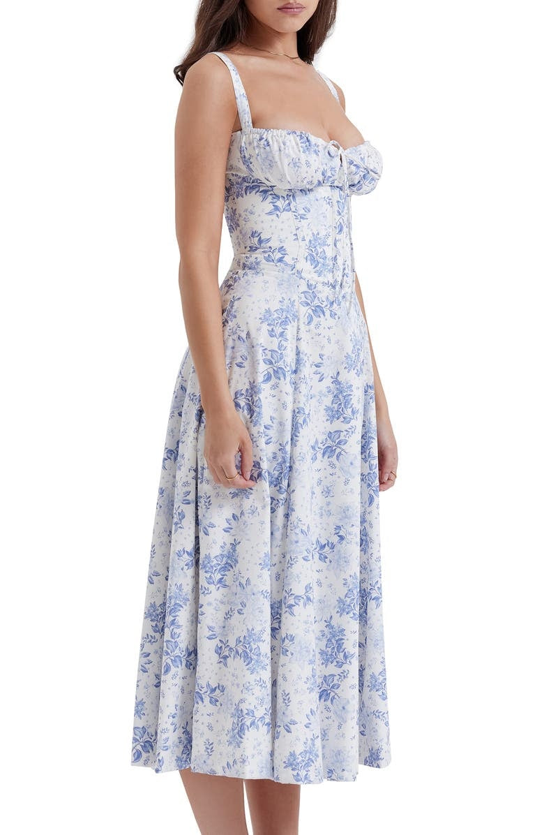 Fiorella Elevated Midi Corset Dress Premium Wardrobe Essential
