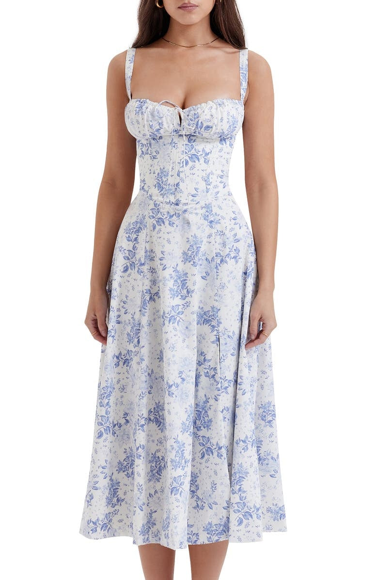 Fiorella Elevated Midi Corset Dress Premium Wardrobe Essential