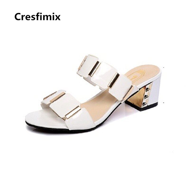 High Heel PU Leather Sandals