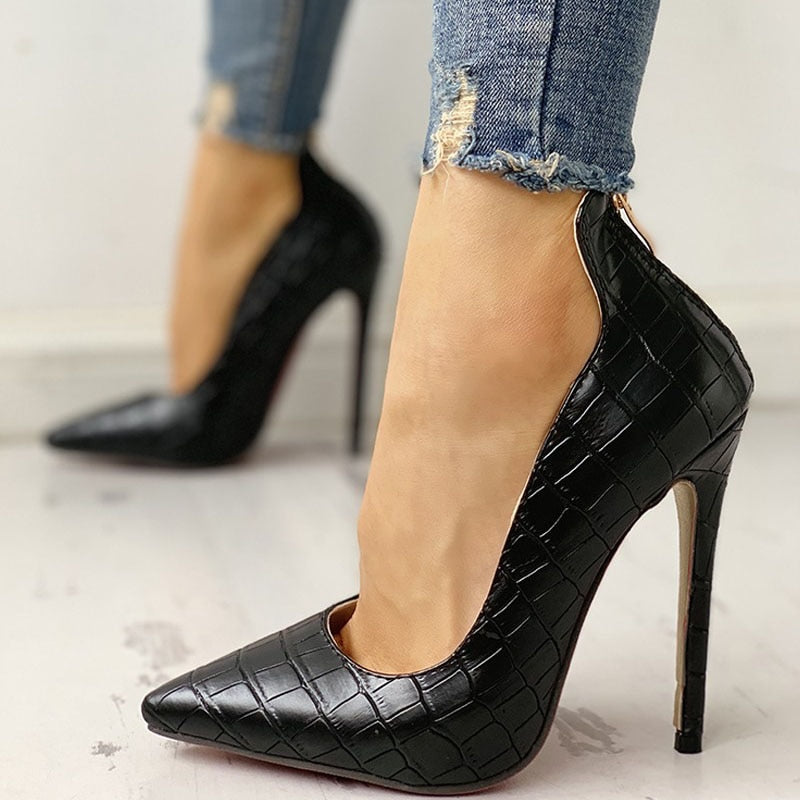 Solid High Heel Shoes