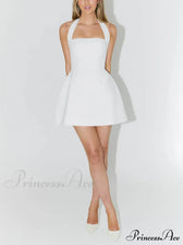 Halter Neck Fit and Flare Mini Dress 4