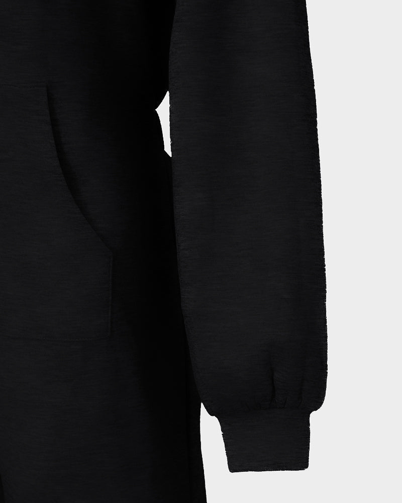 Trendy Hooded Cuffed Jumpsuit for Women | Soft Fabric & Adjustable Wai