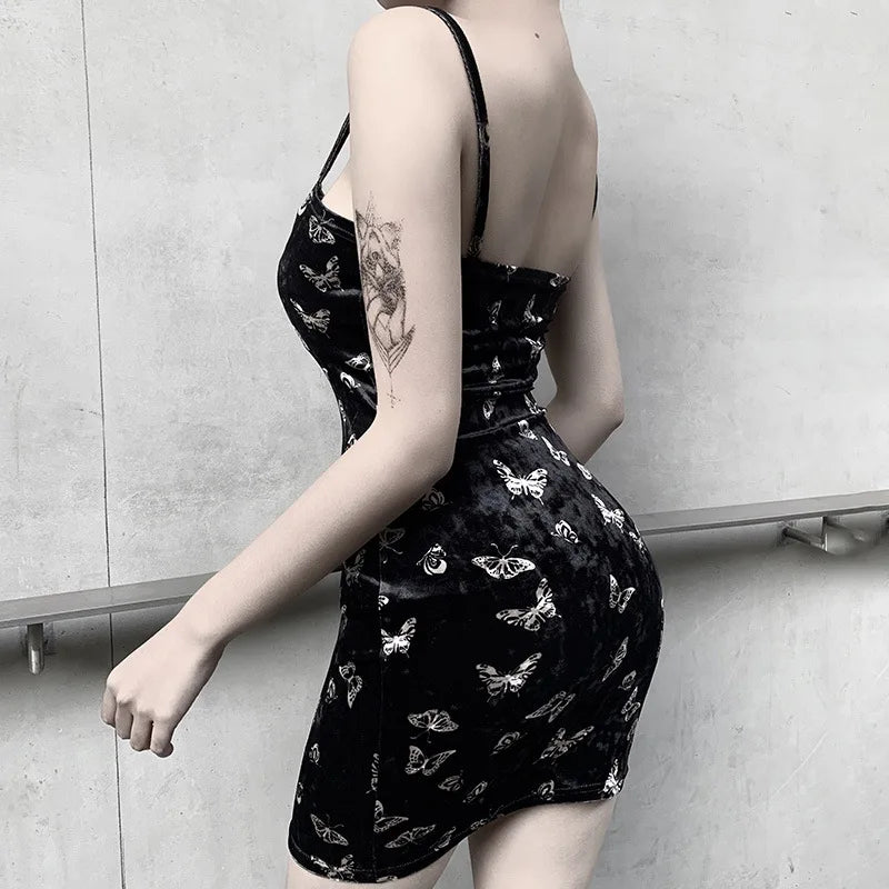 Backless Off-the-Shoulder Mini Dress