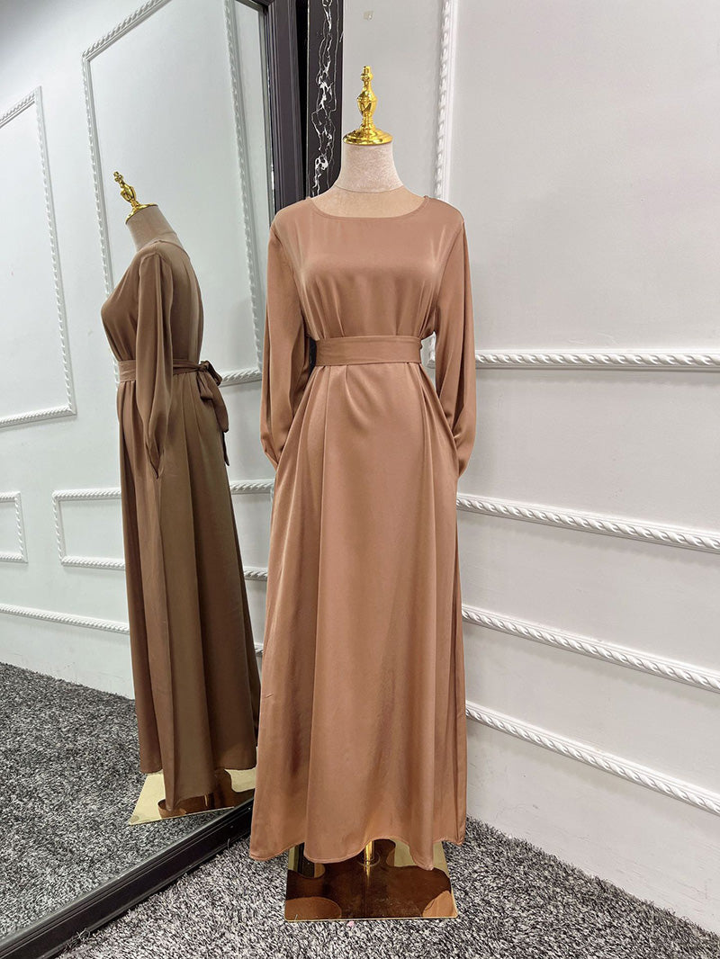 Izaro Statement Sliky Full Length Dress Evening Wear Edit