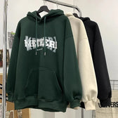 Hip Hop Letter Print Cotton Fleece Hoodie