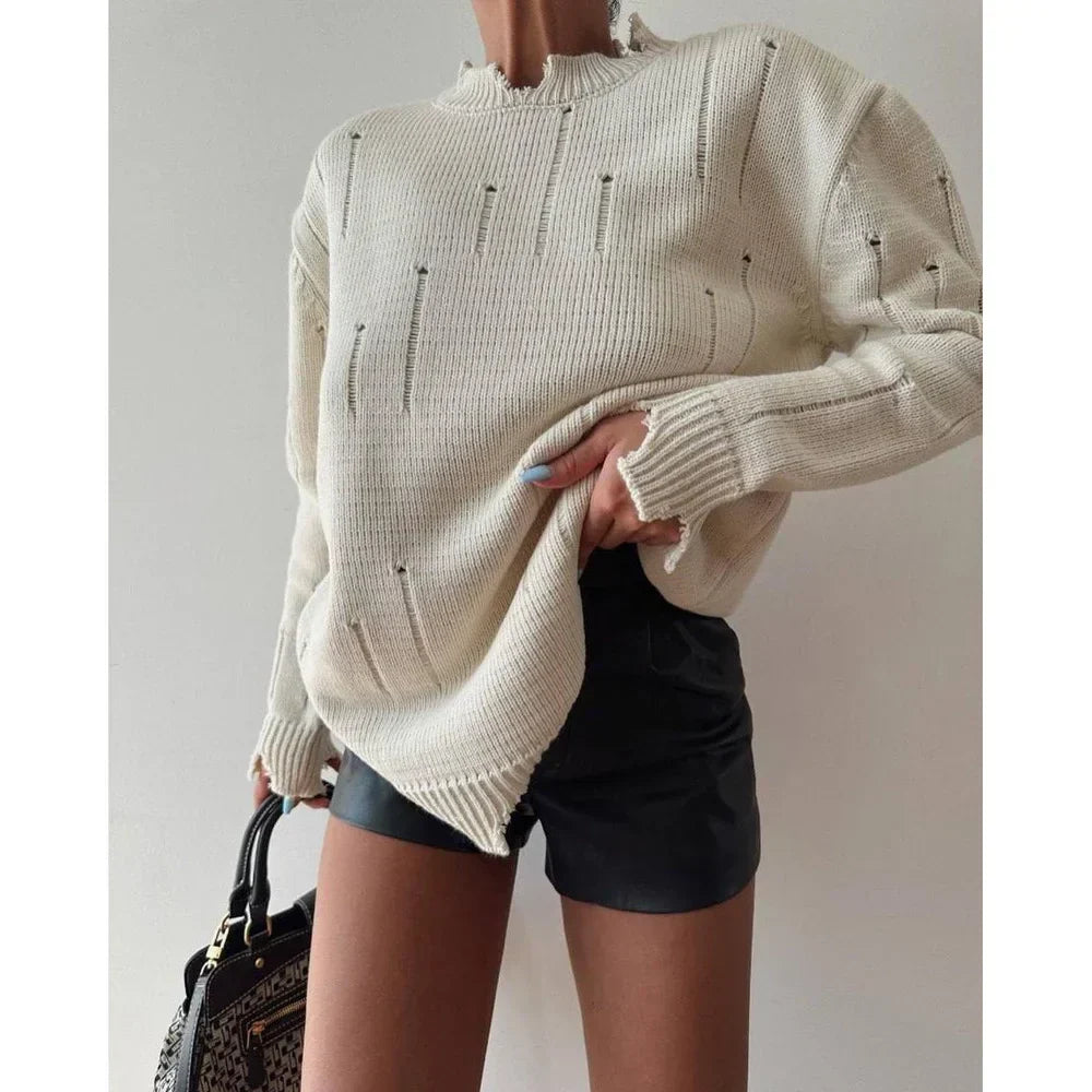 Ripped Y2K Long Sleeve Sweater