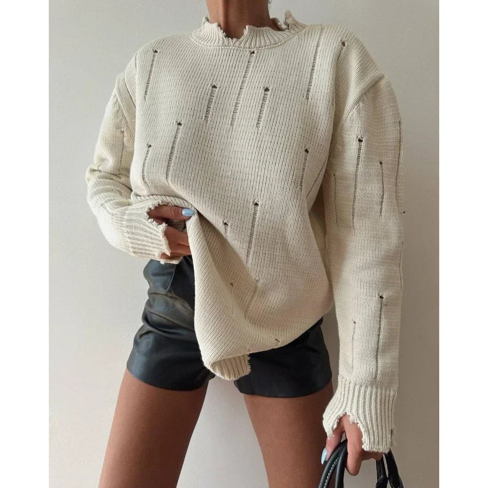 Ripped Y2K Long Sleeve Sweater