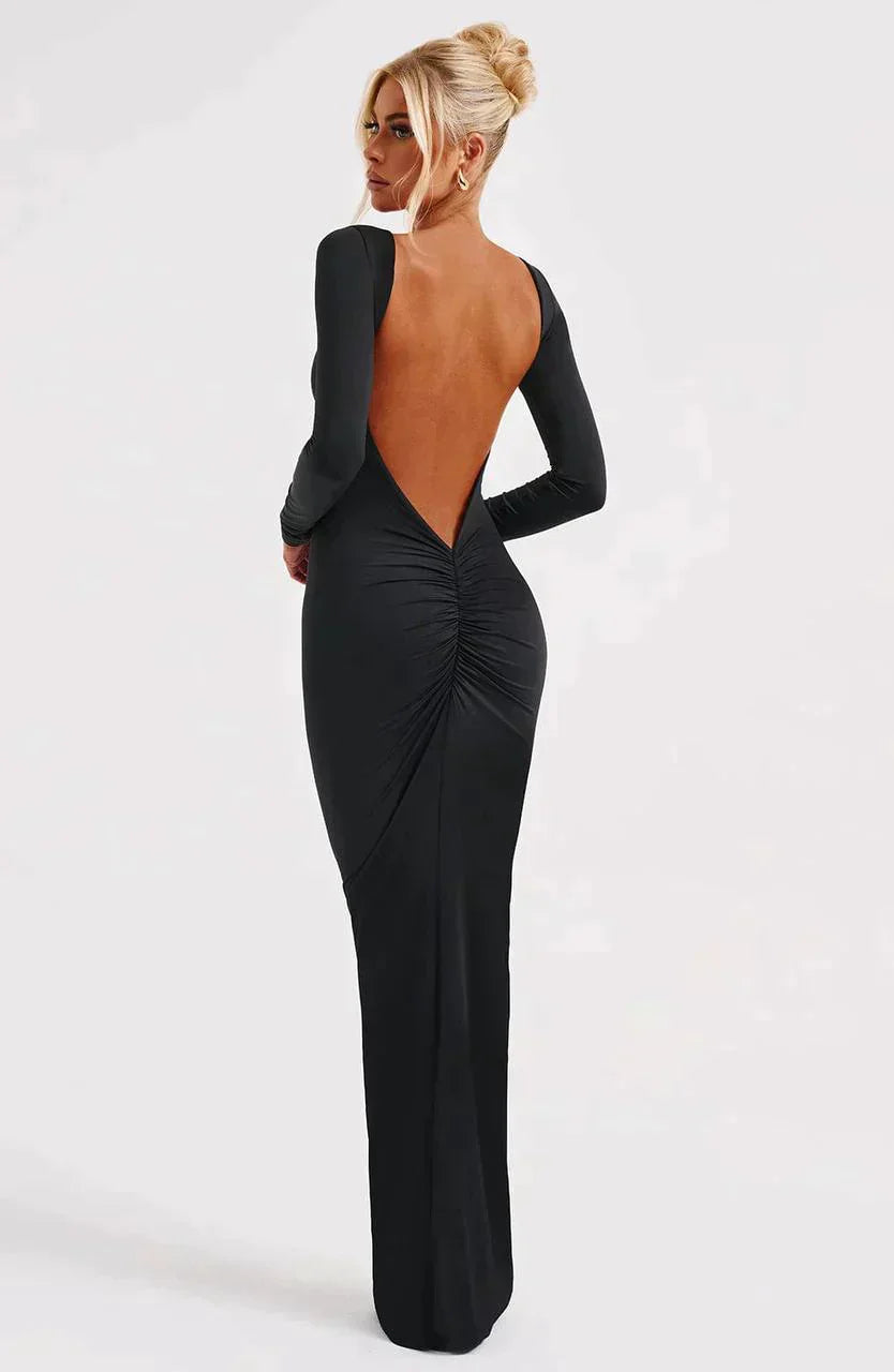 Poppy | Maxi Dress with Deep V-Neckline