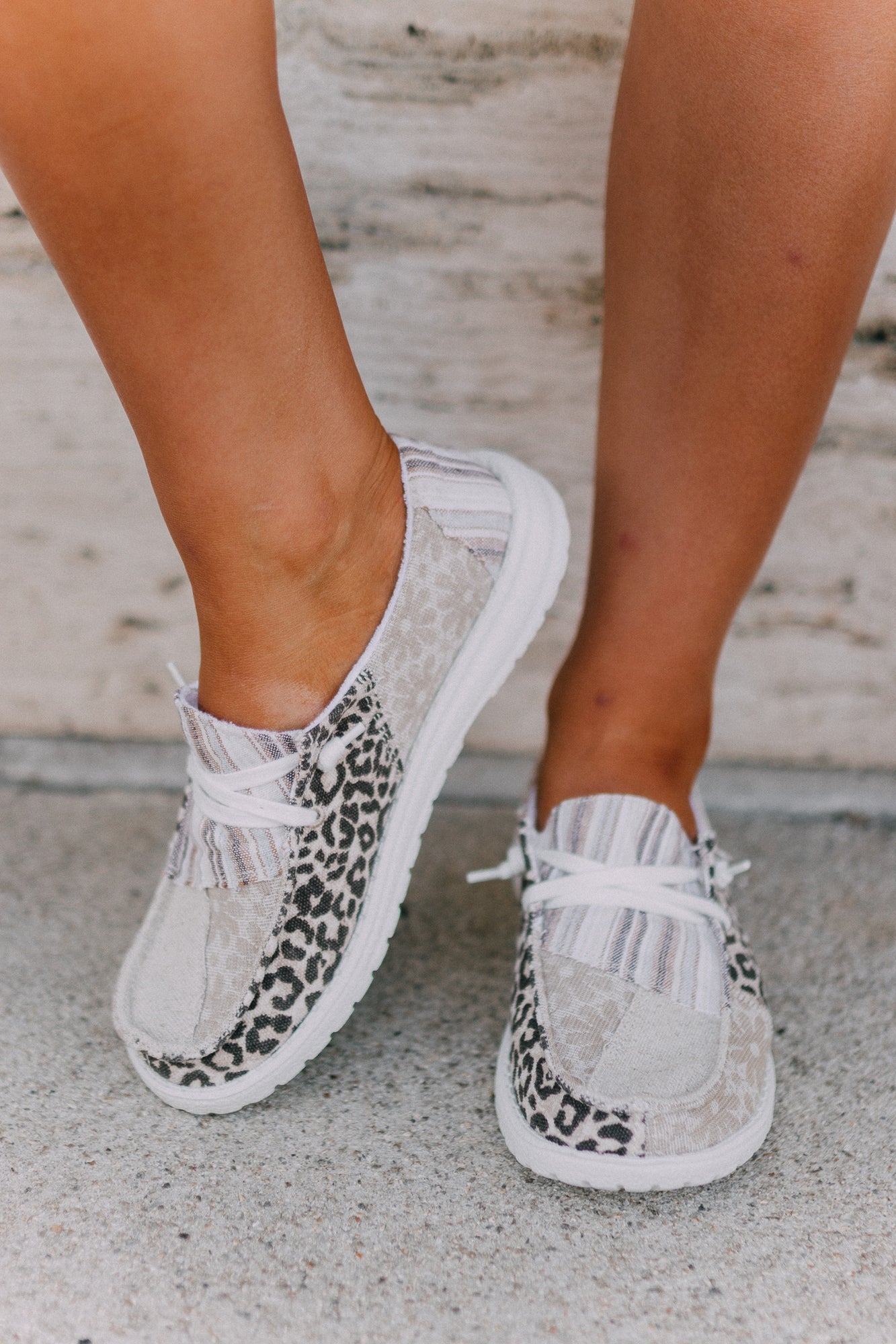 Anything But Basic Patchwork Boat Sneakers