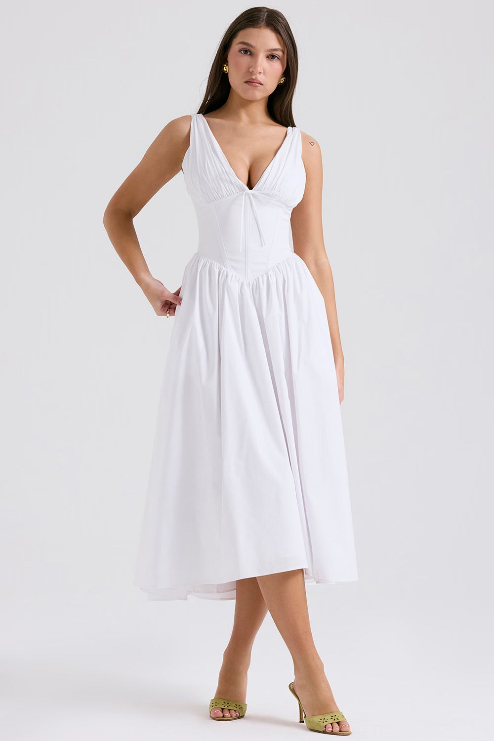 Angelica | Elegant Summer Dress White