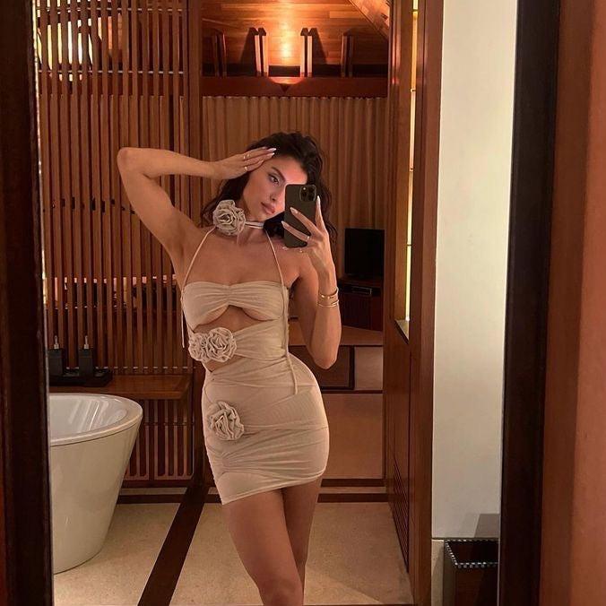 Giving All Of Me Cut Out Mesh Mini Dress 6