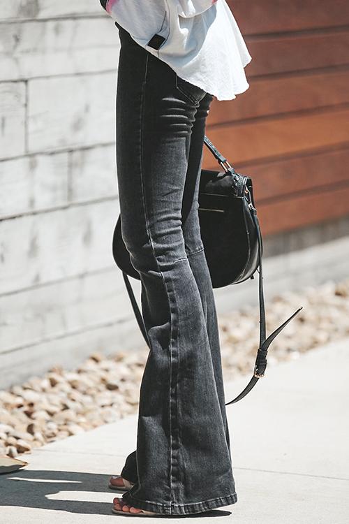 High Waist Bell Jeans