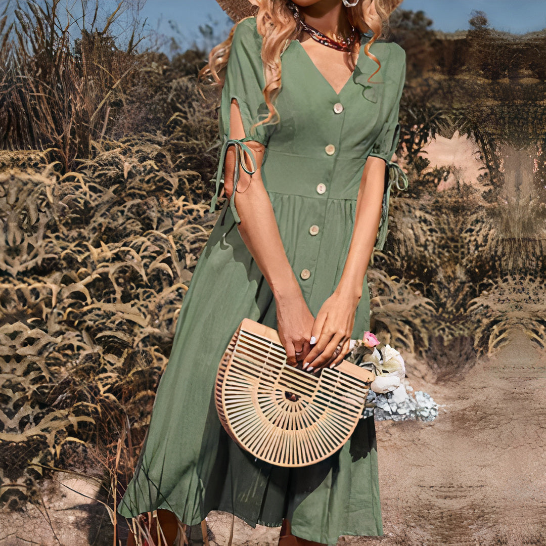Maite Exclusive Easygoing Midi Dress for Summer Boutique Collection