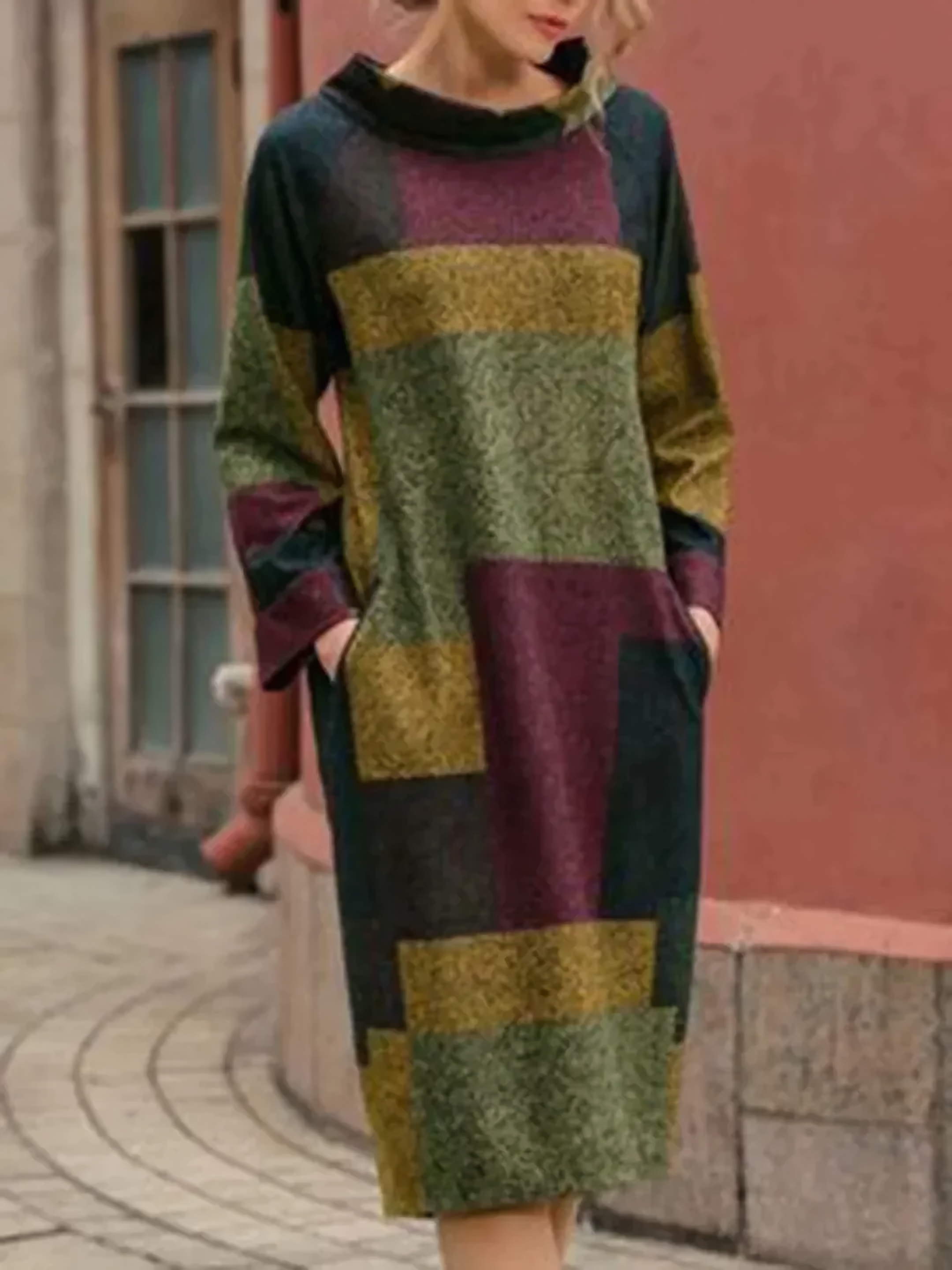 Hana Boutique Vintage Patchwork Dress Premium Wardrobe Essential