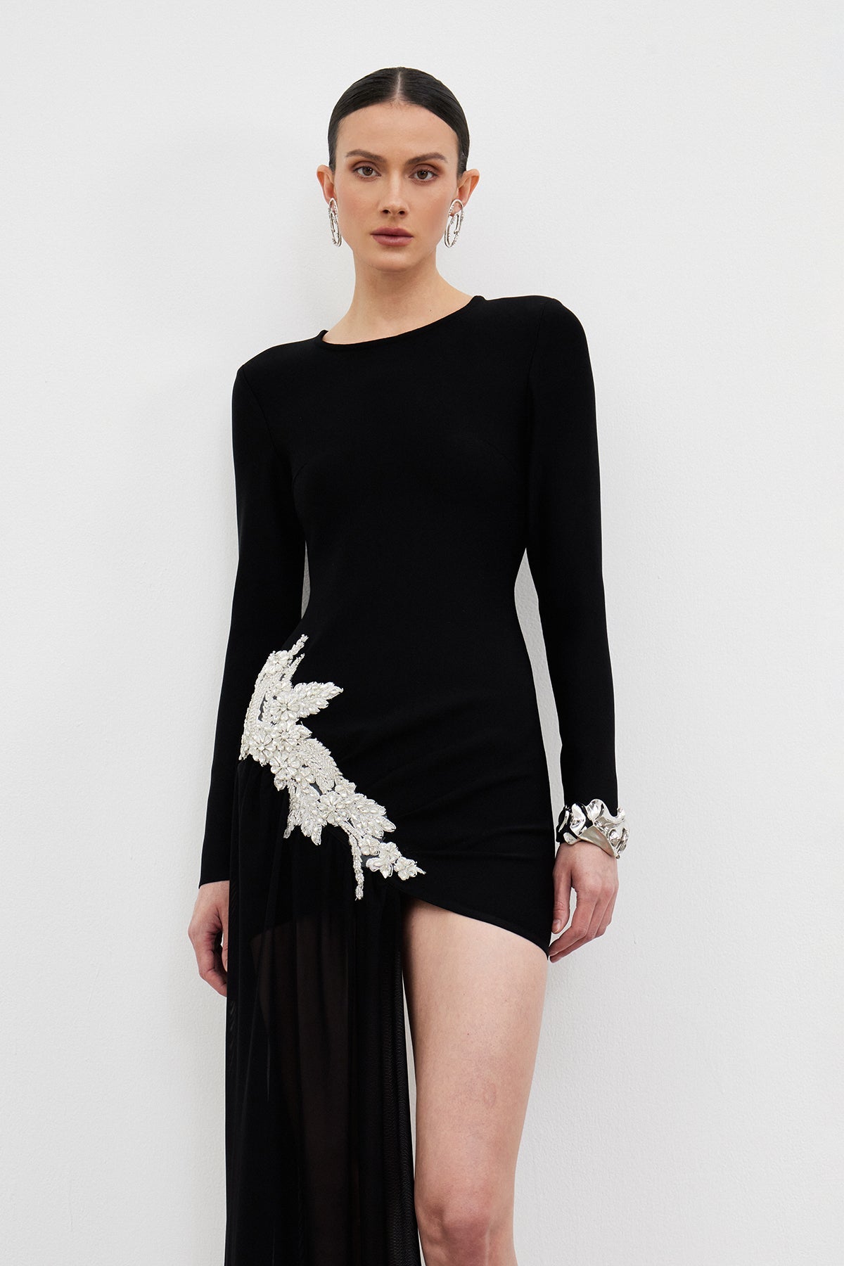 Ichirou Embellished Mesh Mini Dress 5