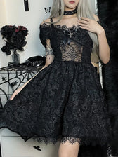 Off-the-Shoulder Lace Dress