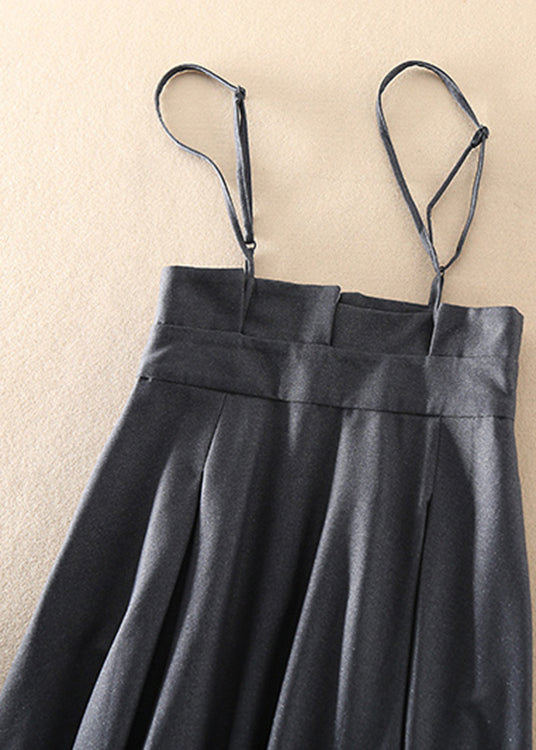 Spaghetti Strap Pleated High Waist Shimmer Satin Maxi Gown