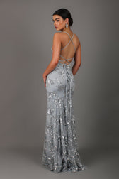 Sequin V-Neck Backless Maxi Dress 4